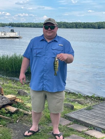 Congratulations to June 2026 Tagged Panfish Marathon winner Nathan Weader from Hershey, PA! Caught $1,000 in tagged fish sponsored by Black Lake Chamber of Commerce, Never Inn, Log Cabins, and Scott Sanderson Family.
